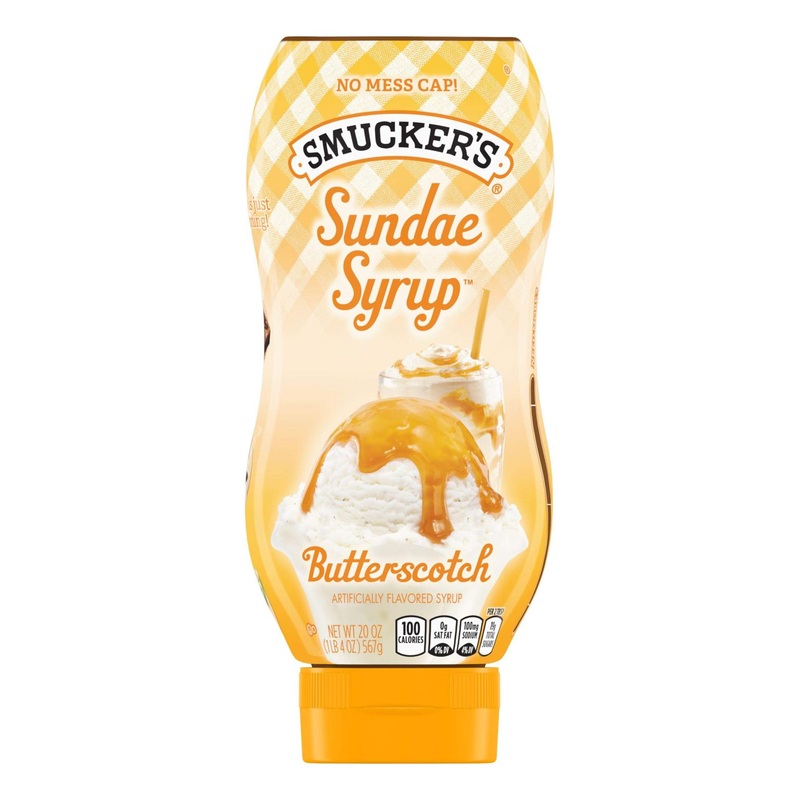Smucker’s Butterscotch Sundae Syrup – 20 oz | Perfect Topping for Desserts