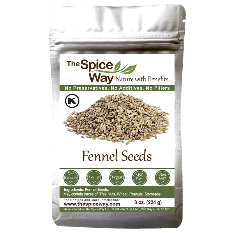 The Spice Way Fennel Seed 8 oz – Premium Whole Seeds for Tea and Cooking