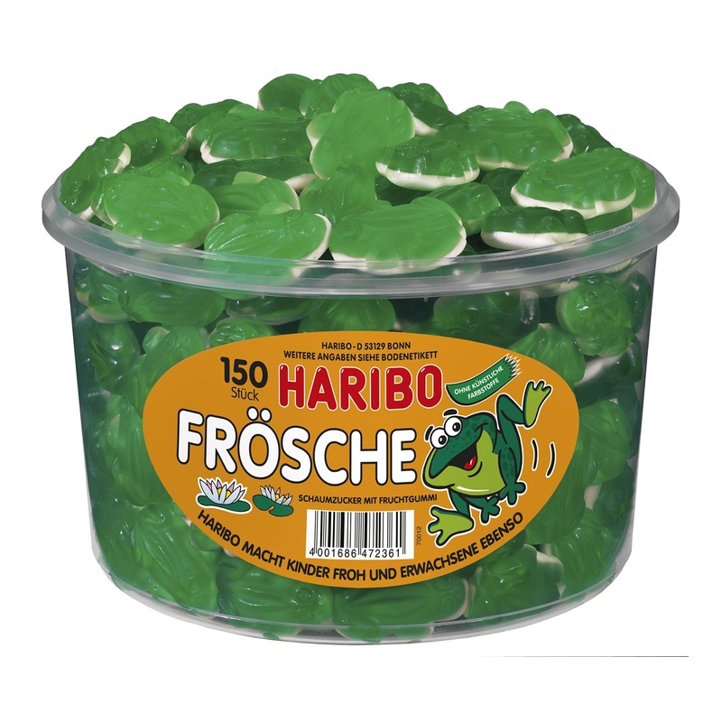 Buy Haribo Frogs 1 Pack (1 x 1050g) – Fruity Gummy Candy – International Shipping Available