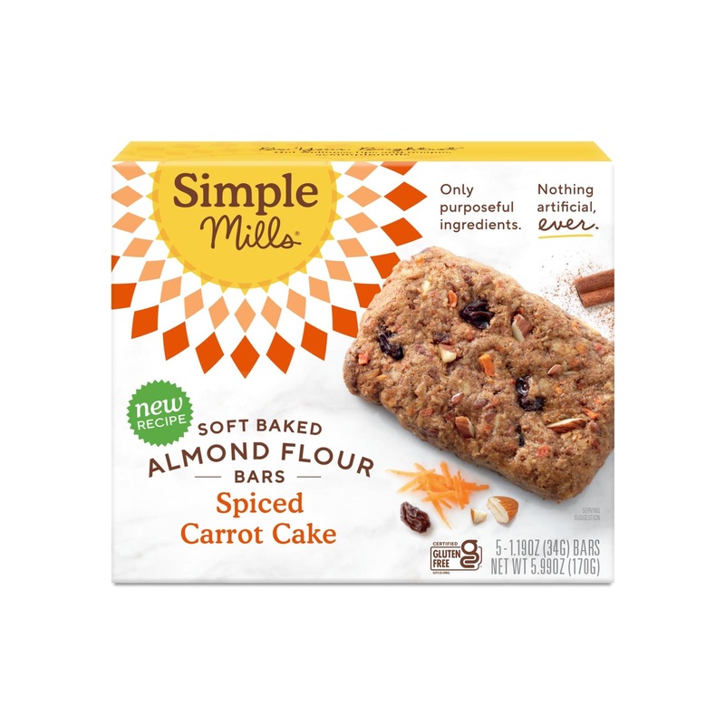 Buy Simple Mills Almond Flour Snack Bars – Gluten Free Spiced Carrot Cake Organic Paleo Friendly Breakfast Bars (6oz