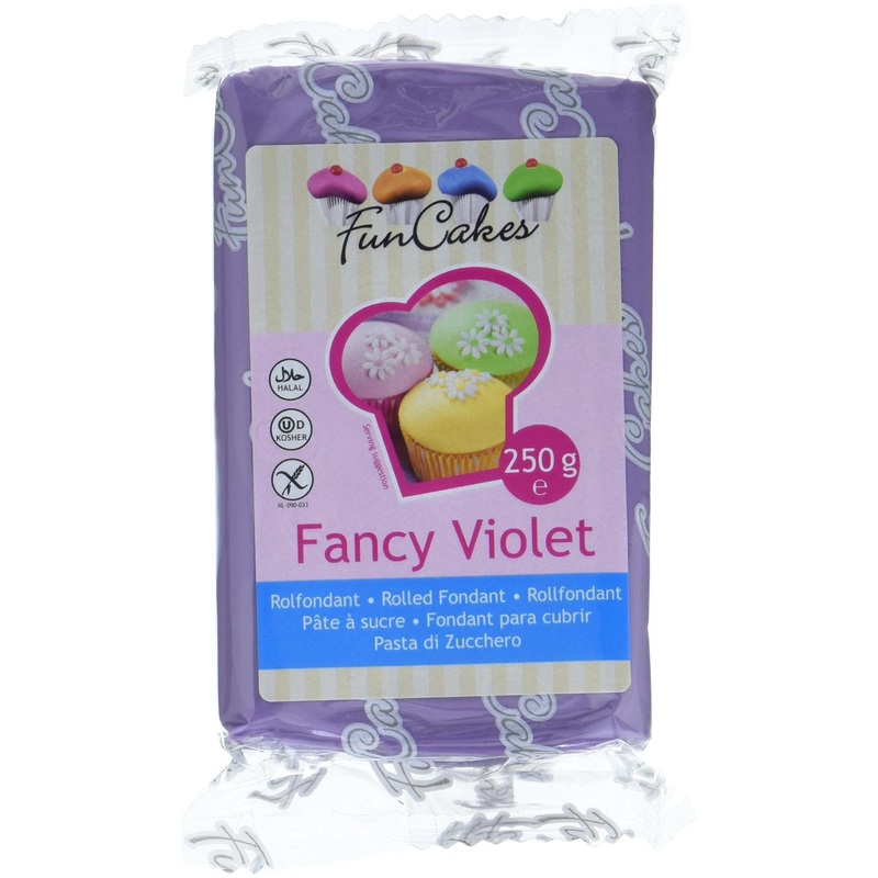 FunCakes Fondant – Fancy Violet | Pack of 4 (4 x 250g) | International Shipping Available