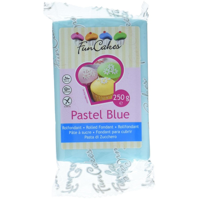 FunCakes Fondant – Pastel Blue 250g | Ideal for Cake Decorating & Baking