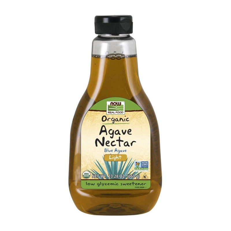 Now Foods Organic Blue Agave Nectar Light 23.28 oz  Sweeten Naturally!