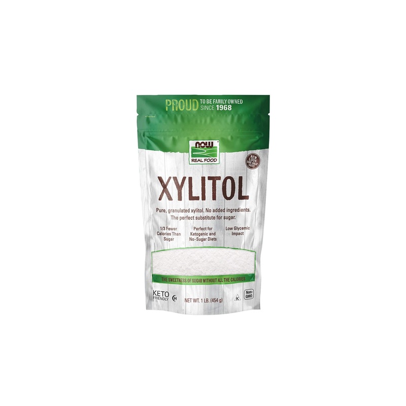 Now Foods Real Food Xylitol 1 lb – Natural Sweetener & Low-Calorie Sugar Alternative