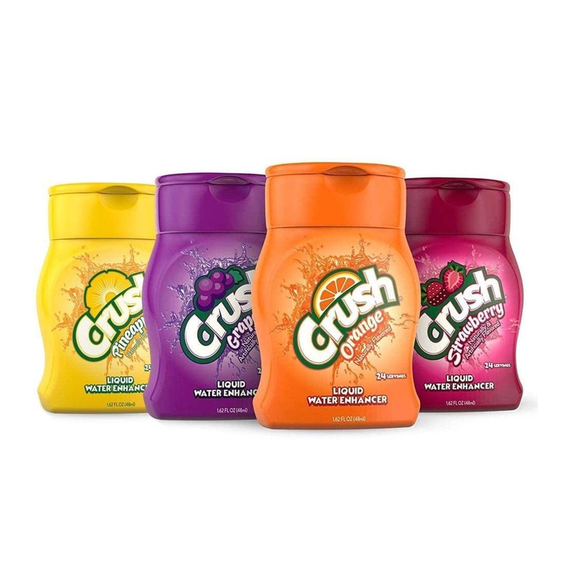 CRUSH Variety Pack Liquid Water Enhancer – New Better Taste (4 Bottles, Makes 96 Flavored Water Drinks) 1.62 Fl Oz