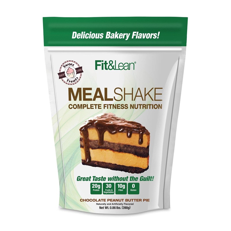 Fit & Lean Chocolate Peanut Butter Pie Meal Replacement Shake – 1lb, 10 Servings
