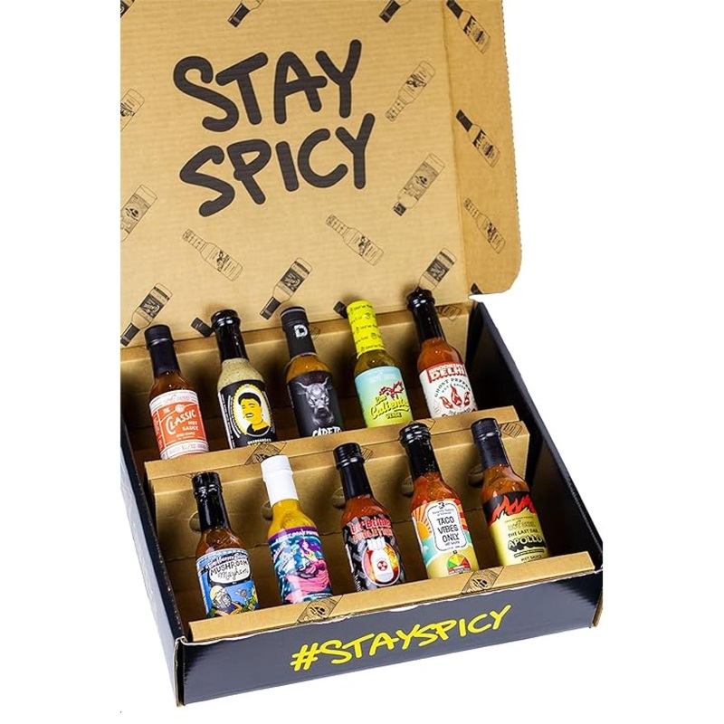 Hot Ones Season 20 Lineup Hot Sauce Challenge Kit – Ultimate Variety Pack for Spice Lovers – 5 fl oz Bottles  Natural Ingredients  Small Batch Production (10-Pack)