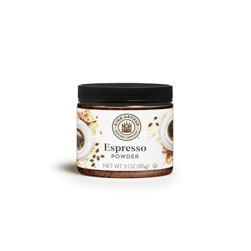 King Arthur Espresso Powder 3oz (Pack of 6) | Certified Kosher | Reusable Plastic Jar | Best Espresso Powder for Baking and Cooking