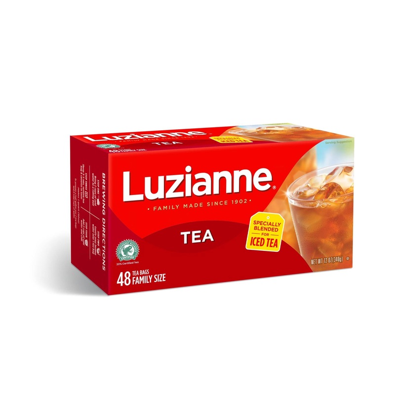 Luzianne Family Size Unsweetened Iced Tea Bags – 288 Count (6 Boxes), Southern Iced Tea Blend for Home Brewing – Clear & Refreshing Taste – 48 Count (Pack of 6)