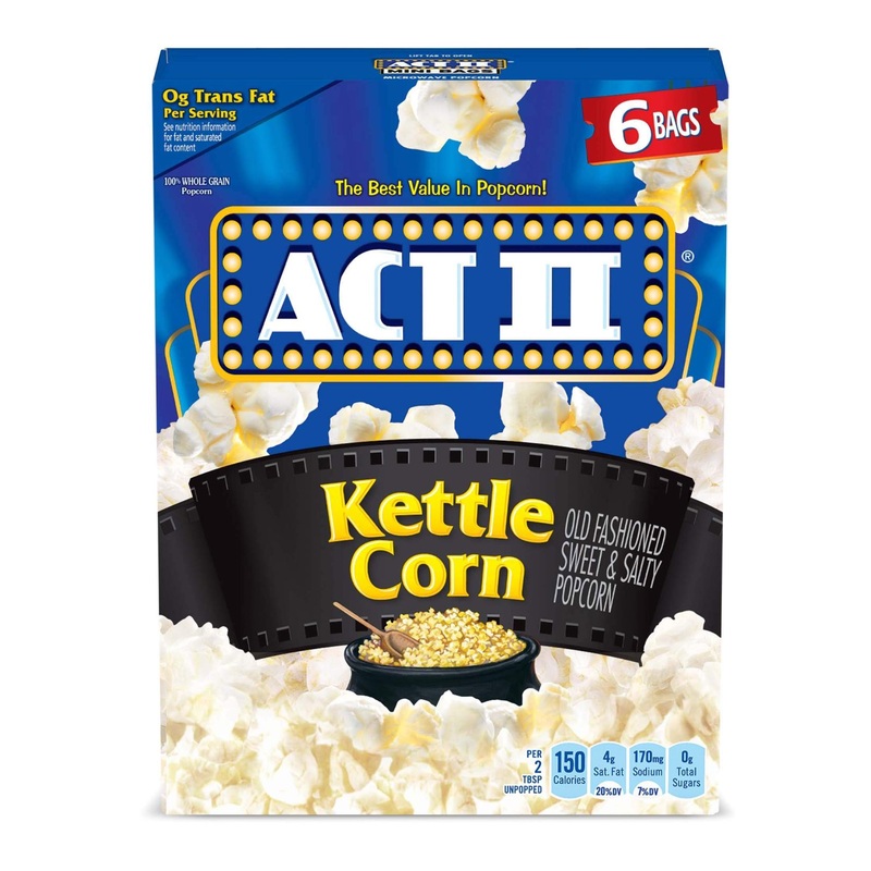 ACT II Kettle Corn Microwave Popcorn Bags 2.75 Ounce (Pack of 36) – Delicious Kettle-Corn Flavor in Bulk Pack