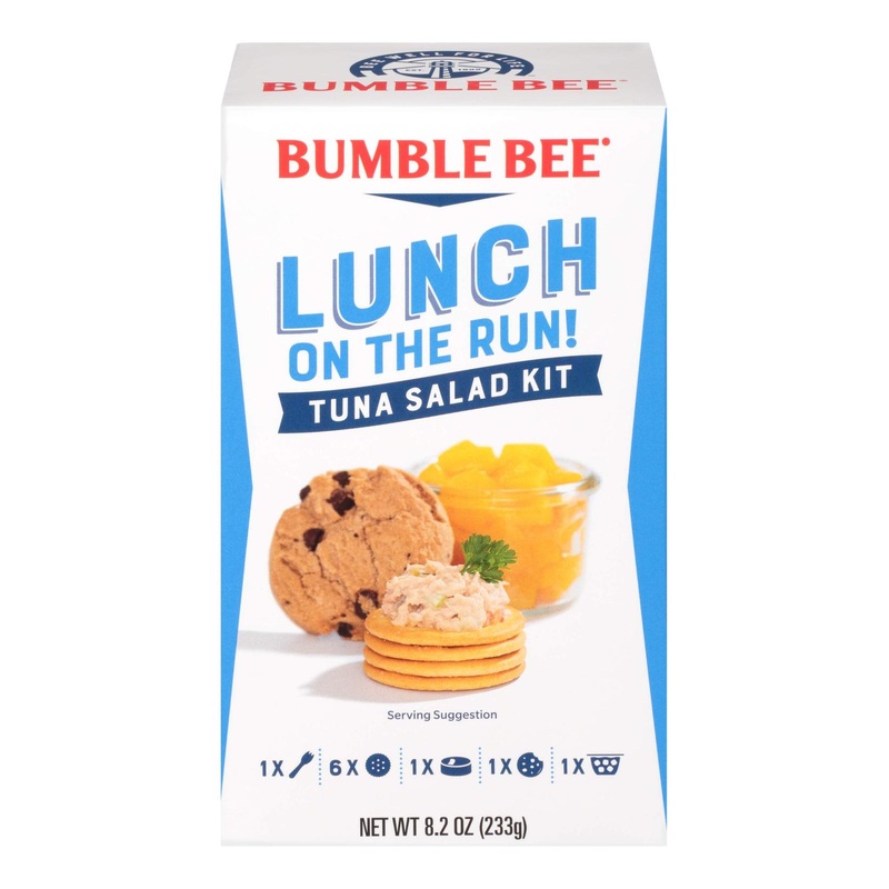 Bumble Bee Lunch On The Run Tuna Salad with Crackers Kit 8.2 oz (Pack of 4) – Ready to Eat & Convenient Source of Protein