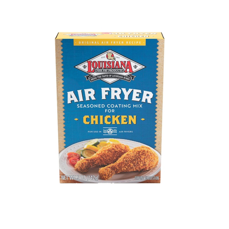 Louisiana Fish Fry Air Fryer Chicken Coating Mix 5 oz (Pack of 6) | Crispy Chicken Breading Mix – Easy to Cook & Delicious Flavor | Each Box Coats 2 lbs | Air Fried Chicken
