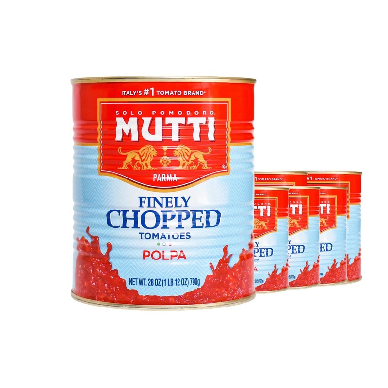 Mutti Crushed Tomatoes 28 oz – 6 Pack | Italy’s #1 Brand | Fresh Taste for Cooking | Vegan & Gluten Free | No Additives | Canned Tomatoes