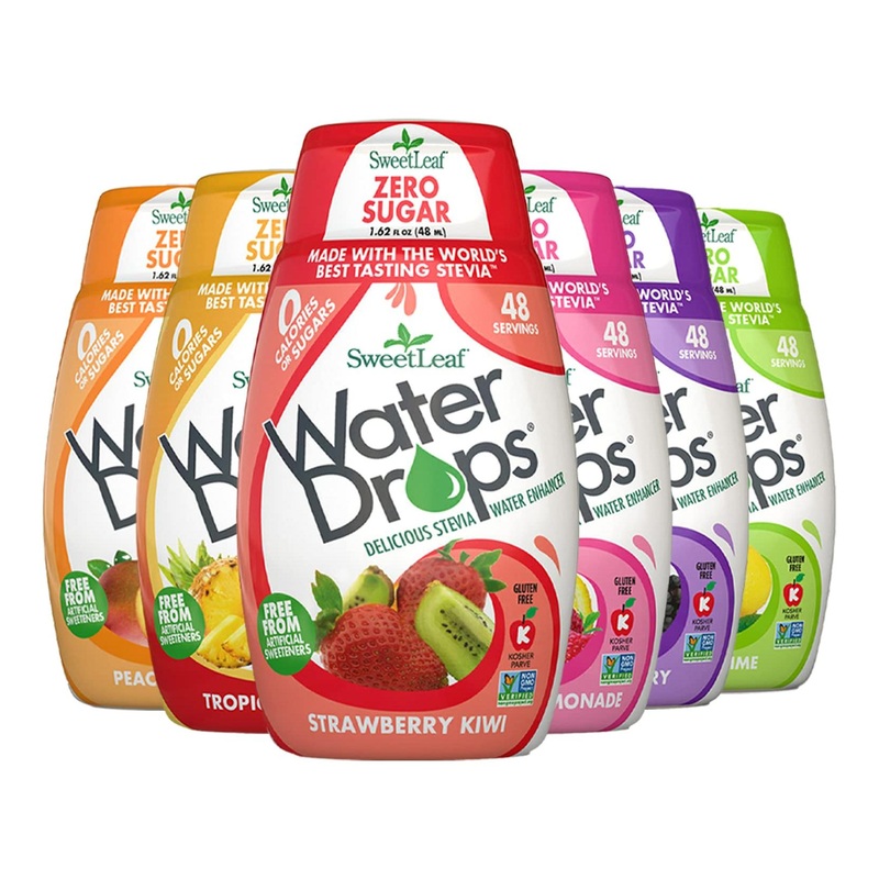 Sweetleaf Stevia Water Drops Variety Pack – Zero Calorie Liquid Drink Mix – 1.62 oz (Pack of 6)