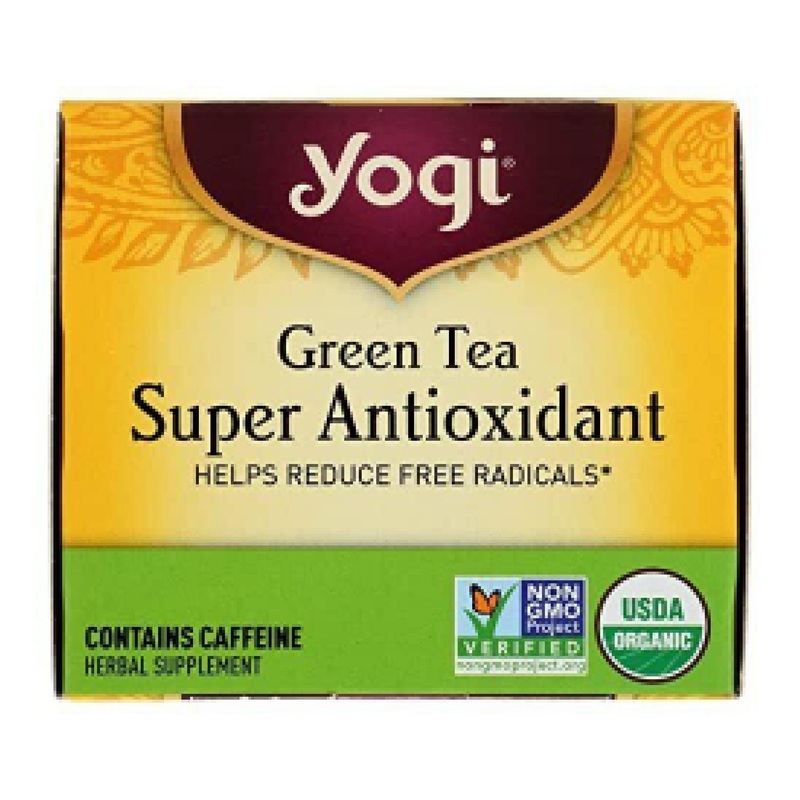 Yogi Green Tea Super Antioxidant – 96 Organic Bags – Licorice, Lemongrass, Jasmine – Supports Overall Health – Contains Caffeine – 6 Pack