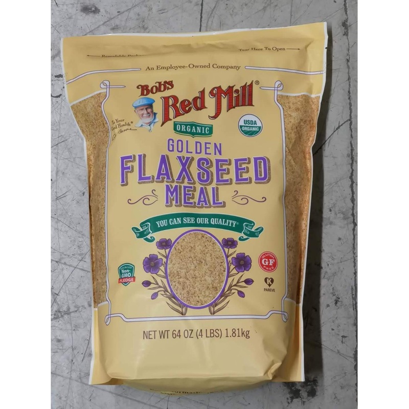Bob’s Red Mill Organic Whole Ground Golden Flaxseed Meal – 64oz (4lb) Pack