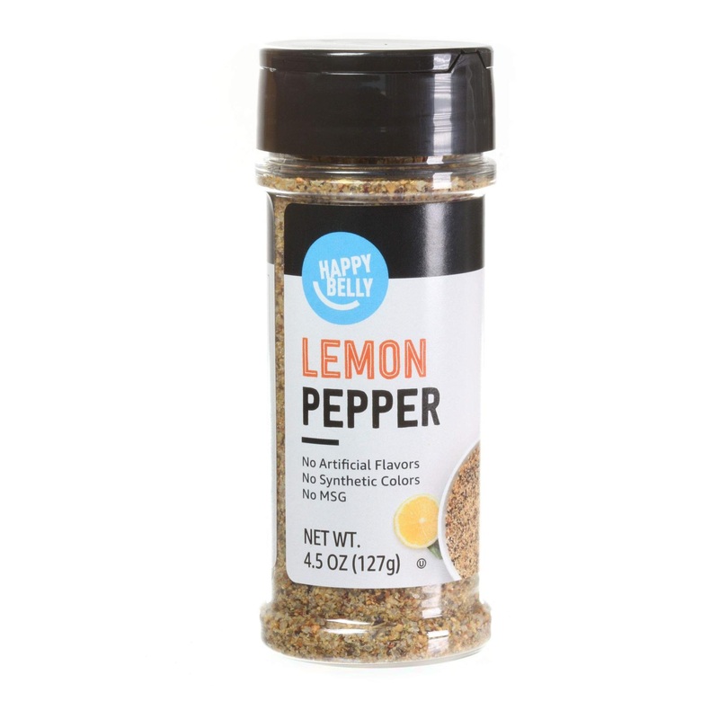 Happy Belly Lemon Pepper Seasoning Salt – 4.5 Ounce