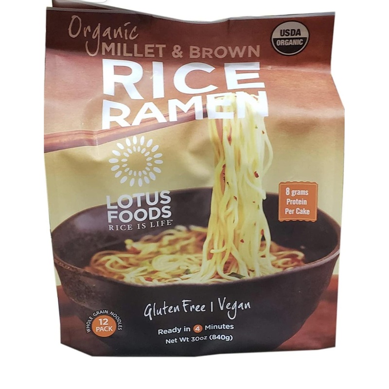 Lotus Foods Organic Brown Rice Ramen 12-Pack – 30 oz Bag