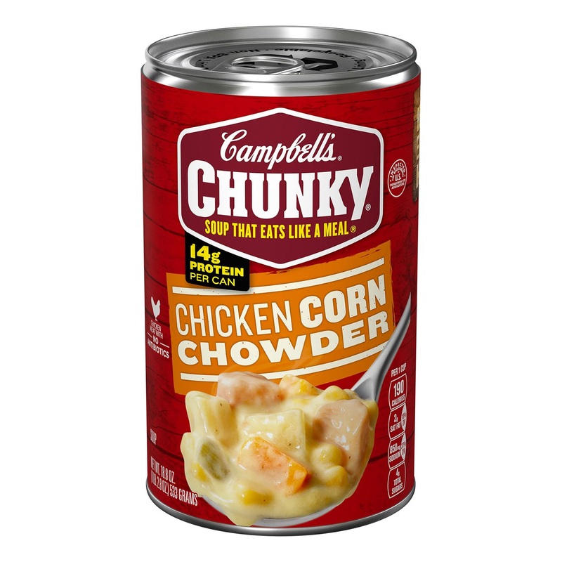 Campbell’s Chunky Chicken Corn Chowder Soup 18.8oz Can – Pack of 1
