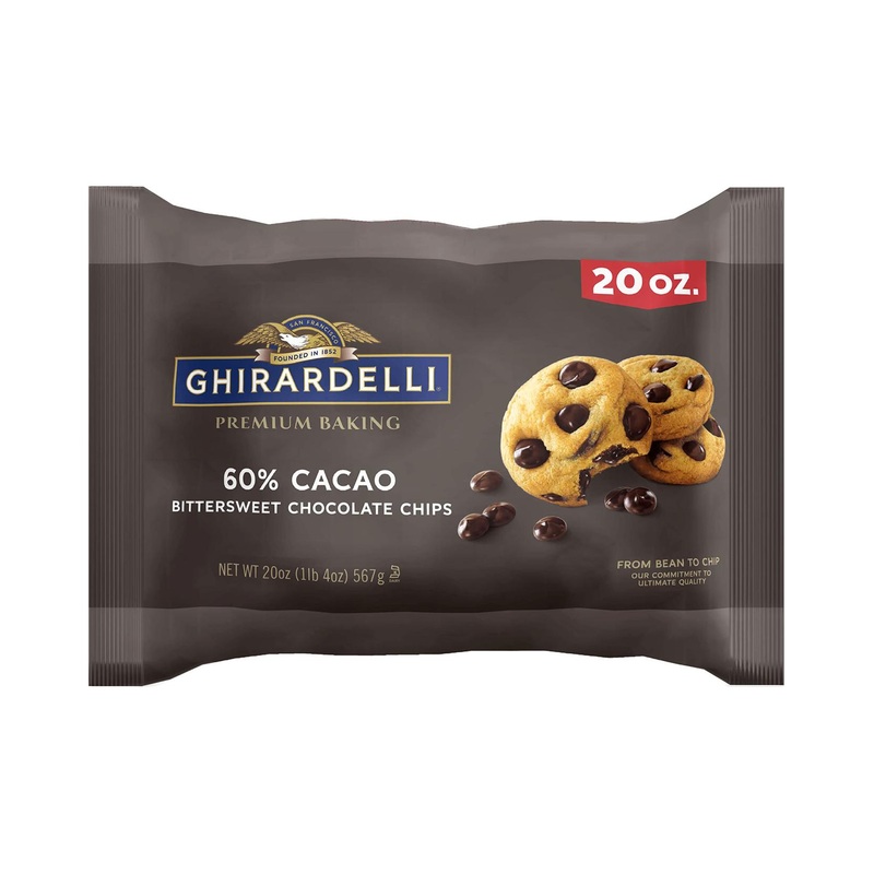 Ghirardelli 60% Cacao Bittersweet Chocolate Baking Chips – 20oz Bag