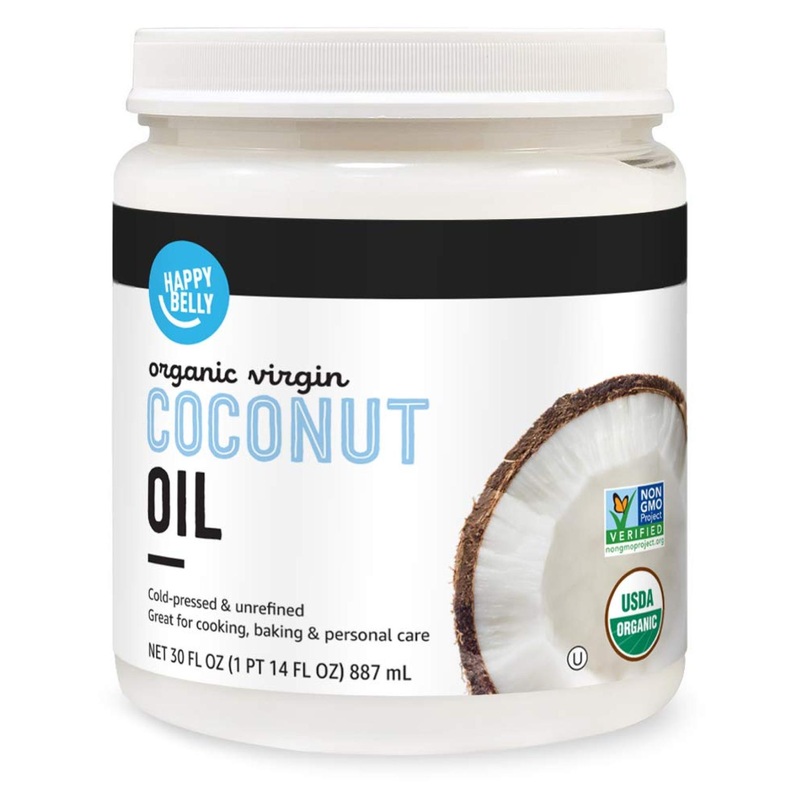 Happy Belly Organic Virgin Coconut Oil 30 fl oz – Amazon Brand