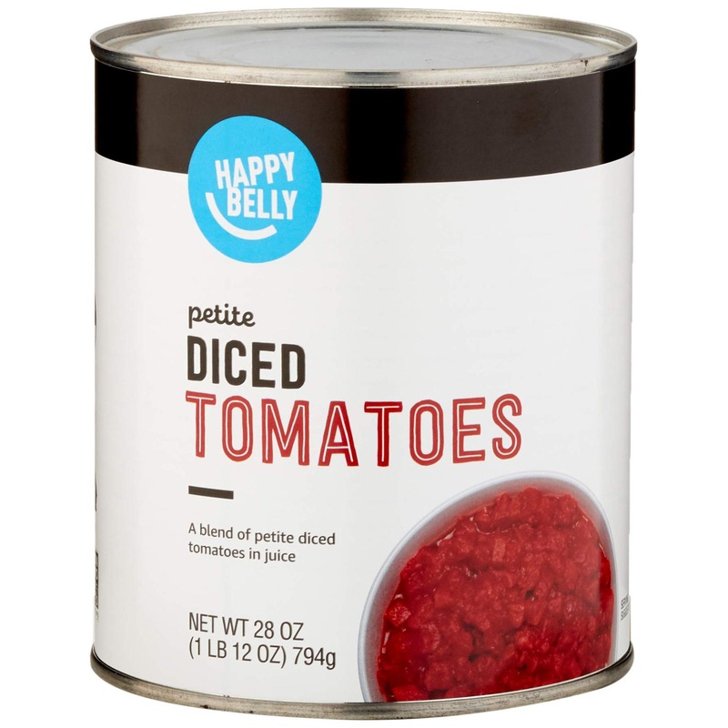 Happy Belly Petite Diced Tomatoes – 28 Ounce Can – Amazon Brand