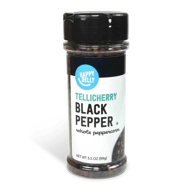 Happy Belly Tellicherry Black Pepper Whole Peppercorn – 3.5 oz
