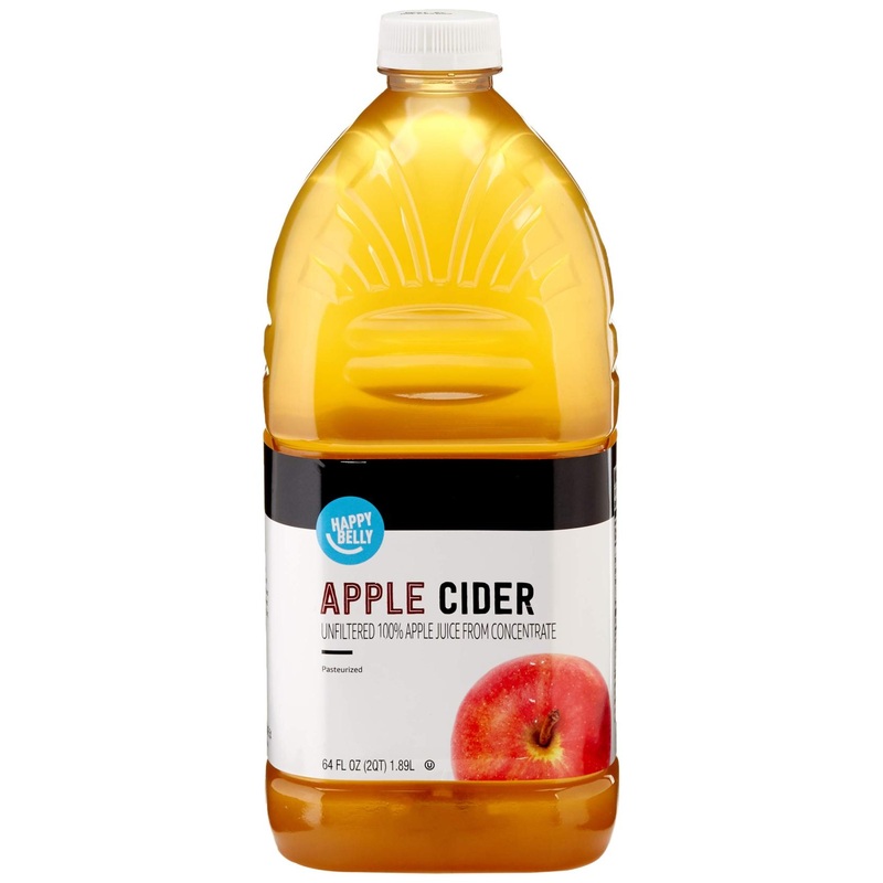 Happy Belly Unfiltered Apple Cider from Concentrate – 64 Ounce – Amazon Brand