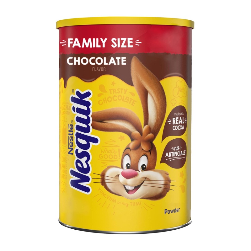 NESQUIK Chocolate Powder 6x38oz Canisters – Pack of 6 | Delicious and Nutritious Chocolate Drink Mix