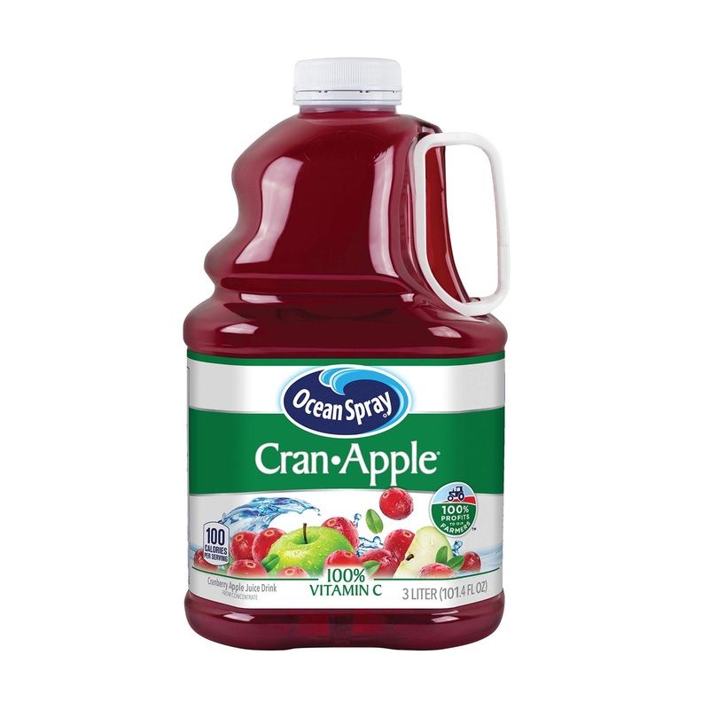 Ocean Spray Cran-Apple Juice Drink, 3 Liter Bottle – 101.4 Fl Oz (Pack of 1)