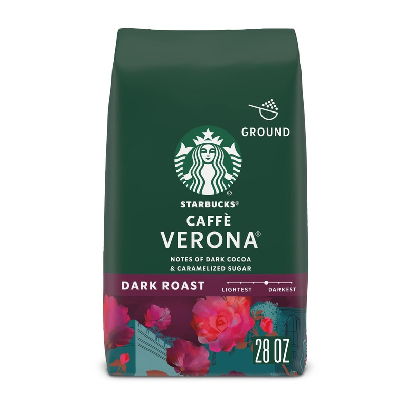 Starbucks Caffee Verona Dark Roast Ground Coffee 28oz – 100% Arabica