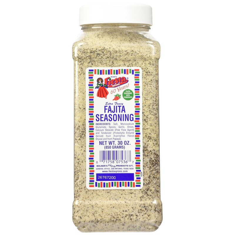 Bolner’s Fiesta Extra Fancy Fajita Seasoning 30oz Canister – 1.87lb Pack for Authentic Tex-Mex Flavor