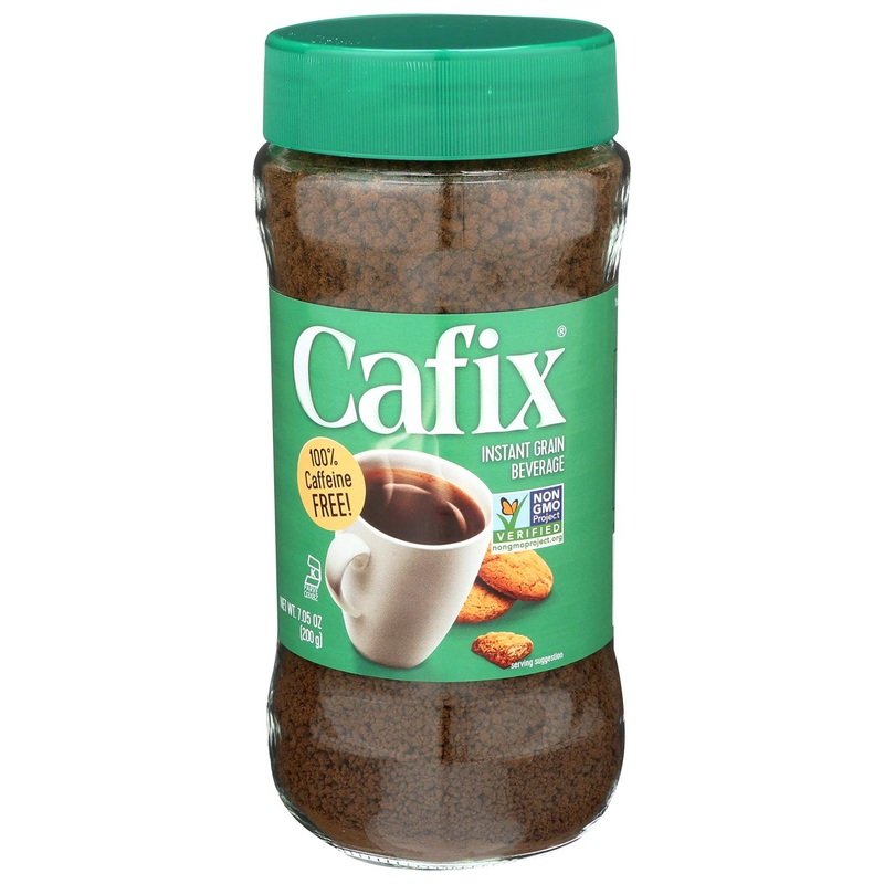 Cafix Coffee Substitute Crystals 7.05 oz Jar – Pack of 1 | Natural Caffeine-Free Beverage