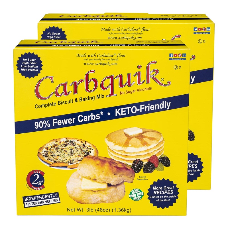 Carbquik 3 lb Biscuit & Baking Mix for Keto Pancakes, Biscuits, Bread – 2-Pack, No Sugar, Low Carb, Nut Free – Quick & Easy Keto-Friendly Substitute