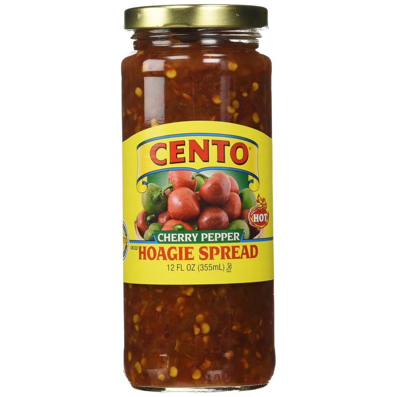 Cento Diced Hot Cherry Pepper (Hot) Hoagie Spread – 12 Fl Oz (Pack of 2) – Spicy Italian Condiment