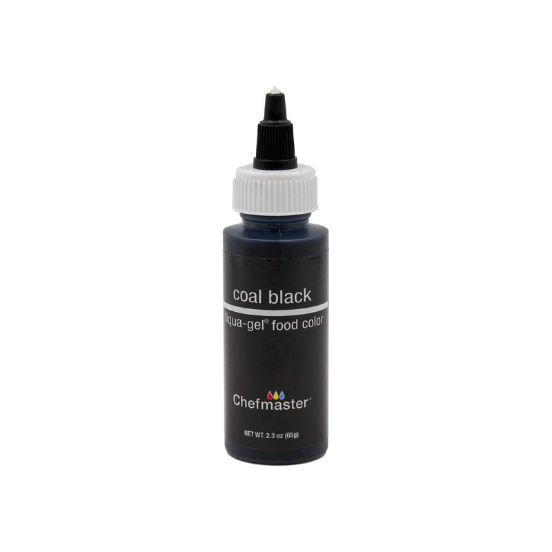 Chefmaster Liqua-Gel Food Color 2.3 oz – Coal Black