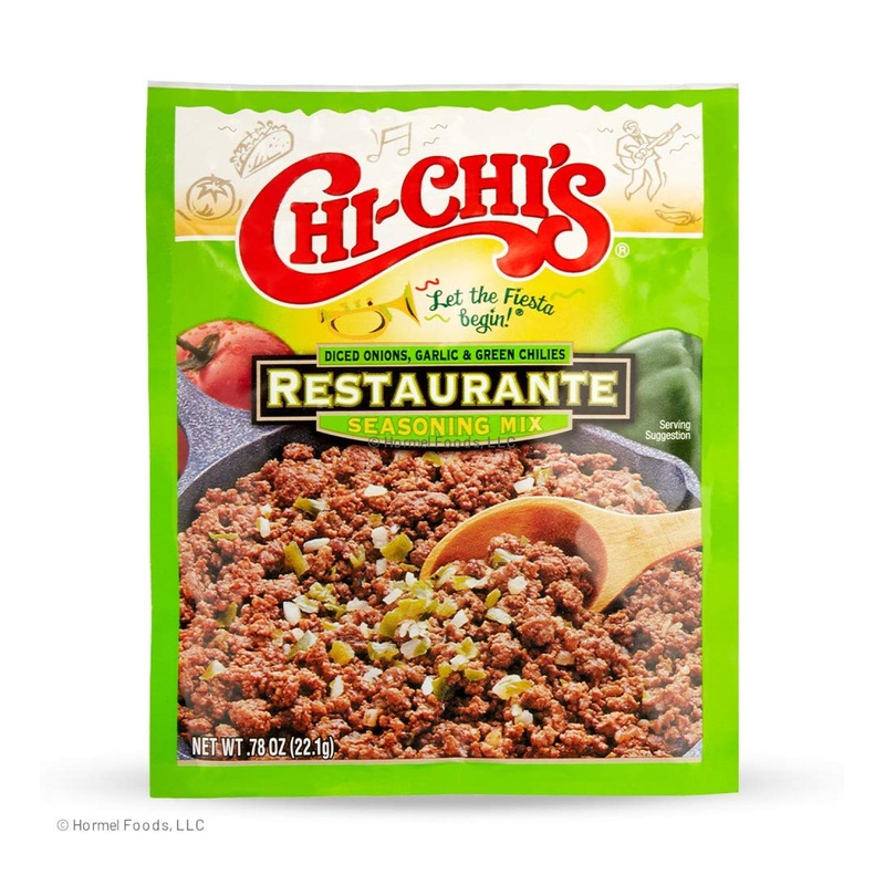 Chi Chi’s Fiesta Restaurante Seasoning Mix 0.78oz (Pack of 24) – Authentic Mexican Flavor