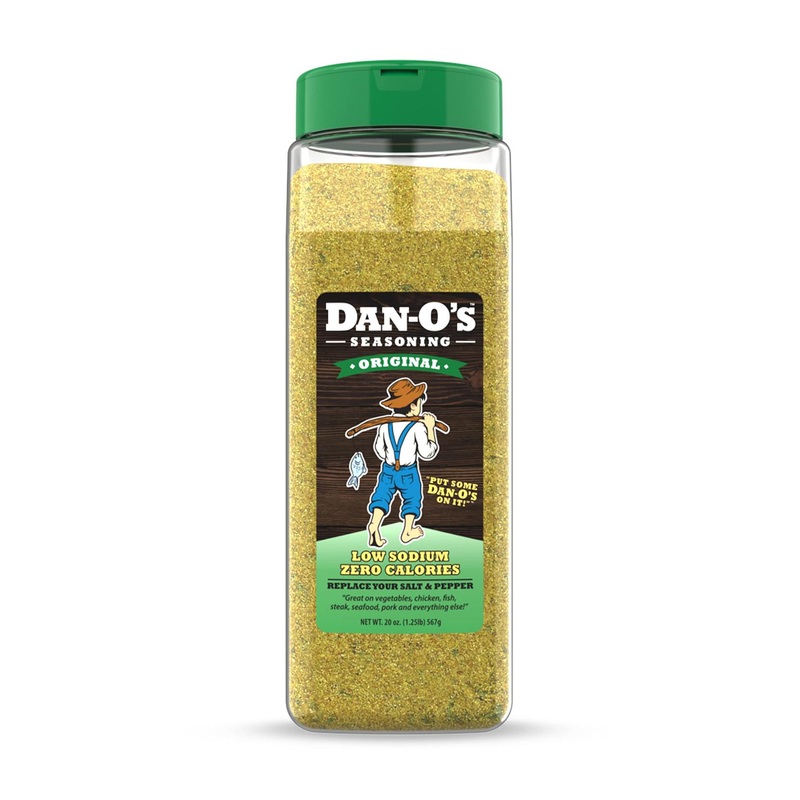Dan-O’s Original Seasoning – All Natural, Sugar Free, Keto Friendly – All Purpose Vegetable and Meat Seasoning – Low Sodium Cooking Spices – 20 oz