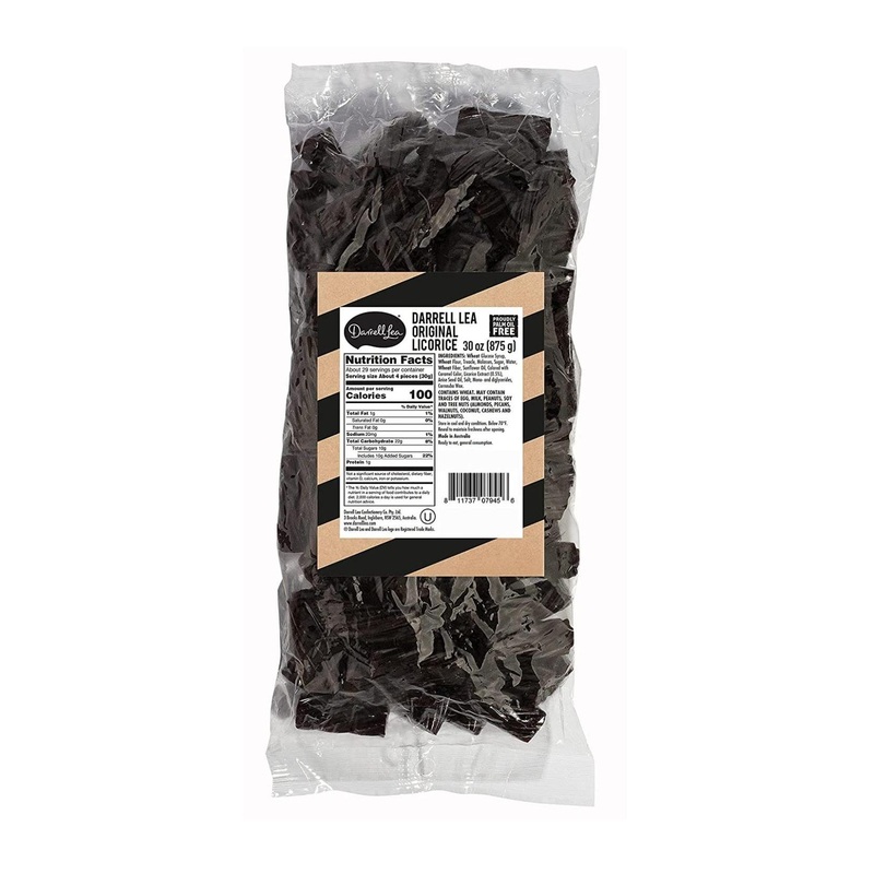 Darrell Lea Soft Australian Black Licorice – 1.925 lb Bulk Bag | NON-GMO, Vegan, Kosher | Ethically-Sourced Ingredients