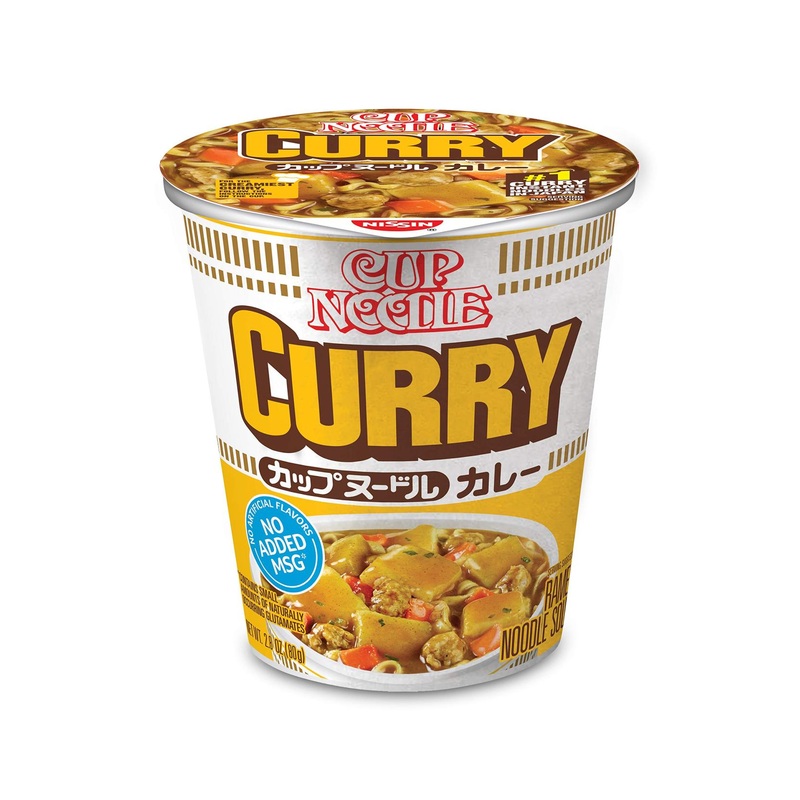 Nissin Cup Noodle Ramen Soup Curry 2.82 Oz – Pack of 6 | Savory and Convenient Instant Meal