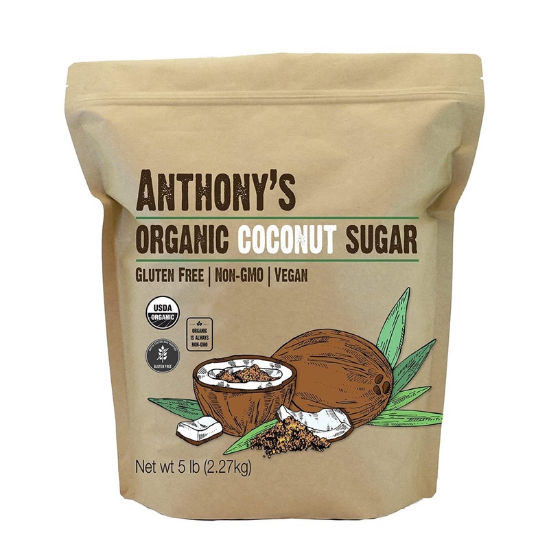 Organic Coconut Sugar 5lbs – Non-GMO & Gluten-Free – 5 Pound Pack – Anthony’s