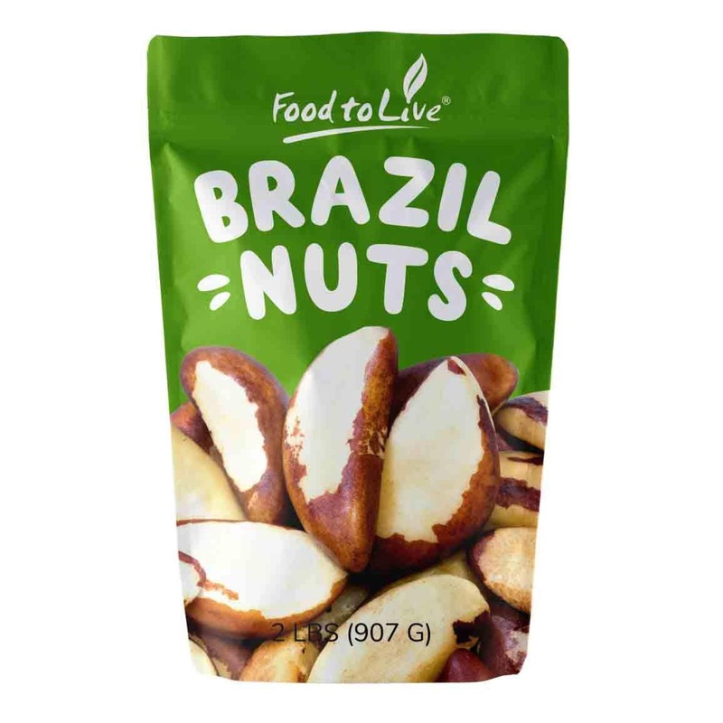 Raw Whole Brazil Nuts 2 Pounds – Non-GMO, Unsalted, Kosher, Vegan – Keto & Paleo Friendly, High Selenium, Low Sodium & Carb – Great Trail Mix Snack – Bulk Purchase (1 Pack)