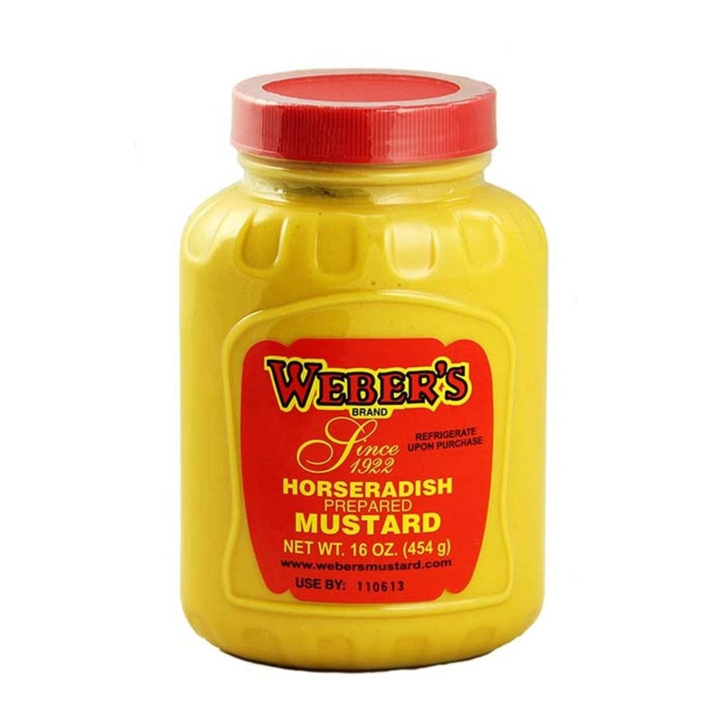 Weber’s Original Horseradish Mustard – 16oz (1lb) – Buffalo’s Own (Pack of 1)