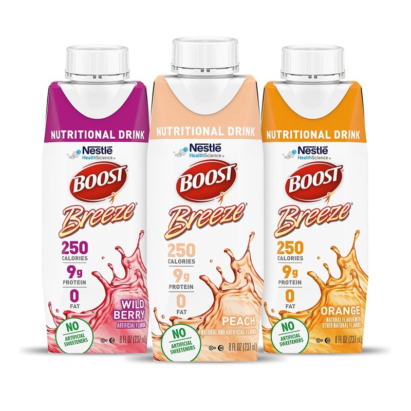 Boost Breeze Variety Case – 8 Fl Oz (Pack of 24) | Delicious Nutritional Drink