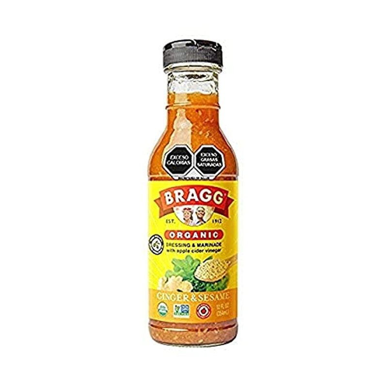 Bragg Organic Ginger & Sesame Dressing 12oz – Pack of 1 | Ginger & Sesame 12 Fl Oz