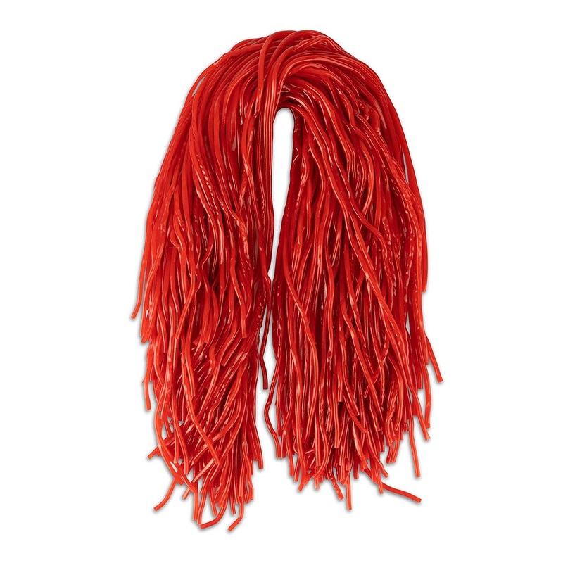 Dee Best Strawberry Flavored Red String Licorice Candy | Soft Chewy Shoestring Licorice | Great for Decorating | 32 Ounces