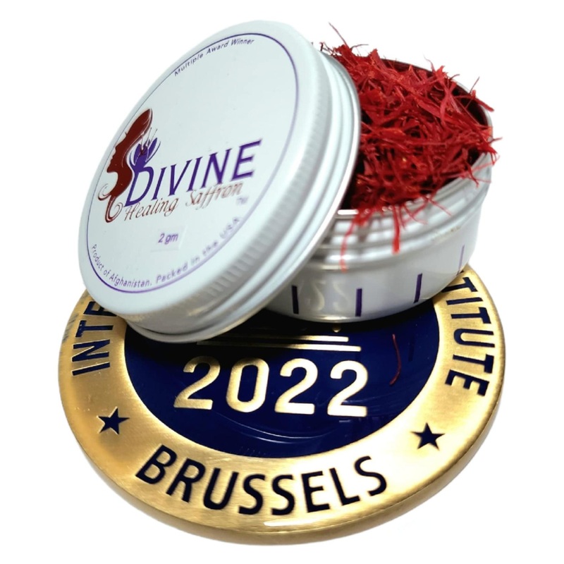 Divine Healing Award Winner Saffron Threads – Grade A+ Limited Super Negain – 2g Pack for Tea, Paella, Risotto, Rice & Desserts