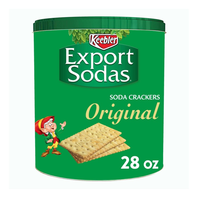 Export Original Sodas Crackers and Soup Crackers 28oz Lunch Snacks, 1.75lb Can – Pack of 1