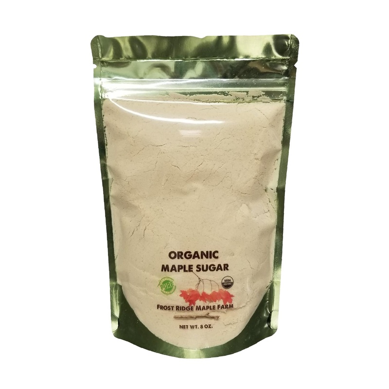 Organic Maple Sugar – Grade A, 8 oz – Frost Ridge Maple Farm