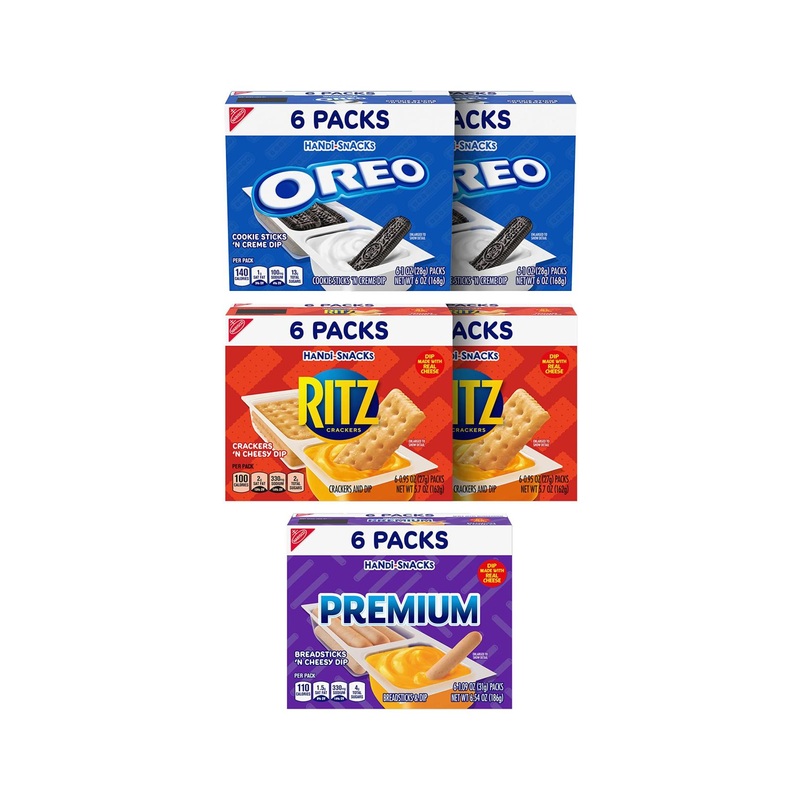 Handi-Snacks OREO, RITZ & Premium Variety Pack – 30 Snack Packs